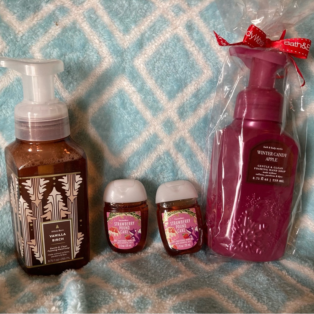 NWT hand soaps and sanitizers